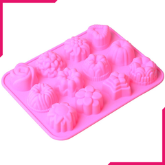 12 Cavity Silicone Flower Mold