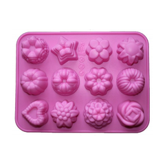 12 Cavity Silicone Flower Mold