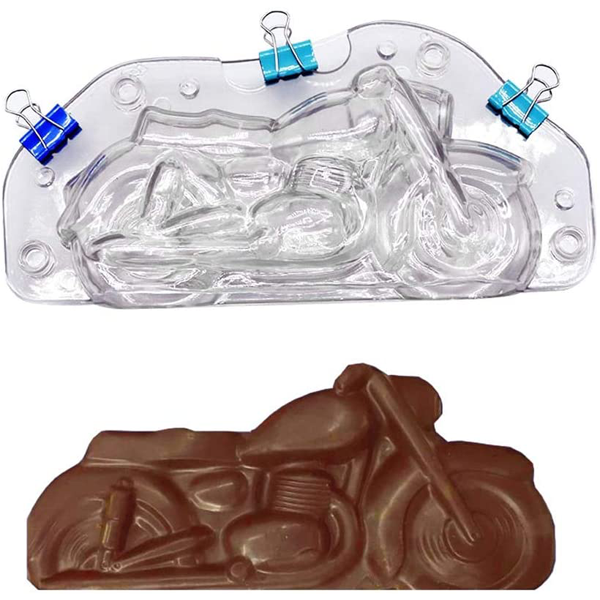 Acrylic 3D Motor Cycle Shape Chocolate Mold