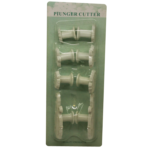 8 Pcs Fondant Cutter Plunger Cookies Decorating Tool