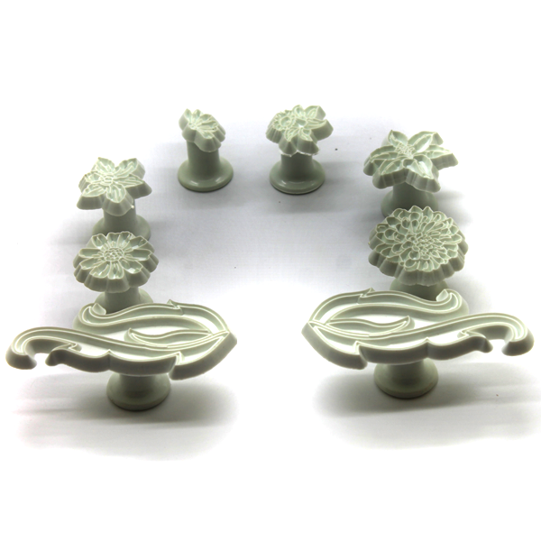 8 Pcs Fondant Cutter Plunger Cookies Decorating Tool