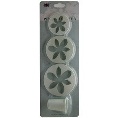 4 Pcs Fondant Plunge Cutter Decorating Tool