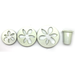 4 Pcs Fondant Plunge Cutter Decorating Tool