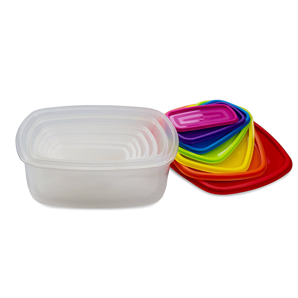 7 Pieces Home Food Storage Container Rectangle