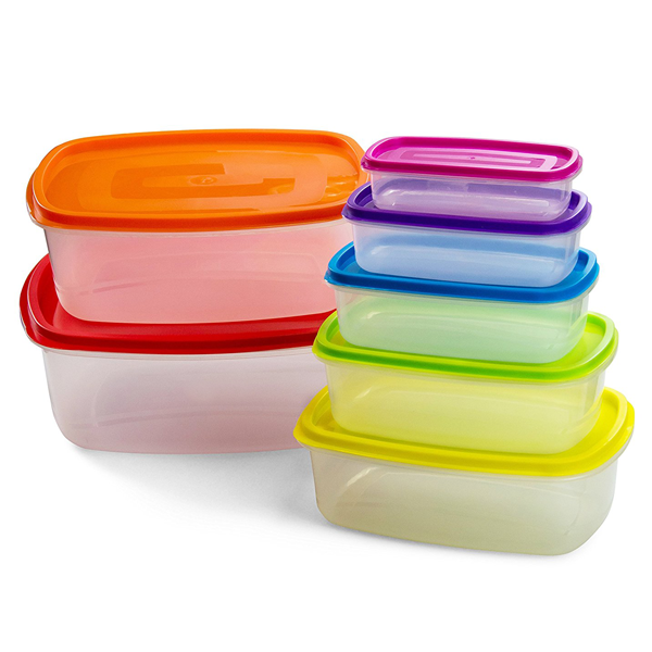 7 Pieces Home Food Storage Container Rectangle