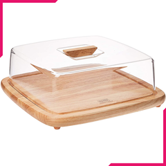Billi Wooden Cheese Dome with Acrylic Cover