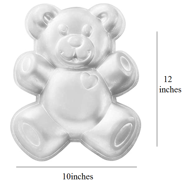 Bear Mold Silver Aluminium