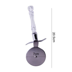 Acrylic Handle Pizza Cutter Steel