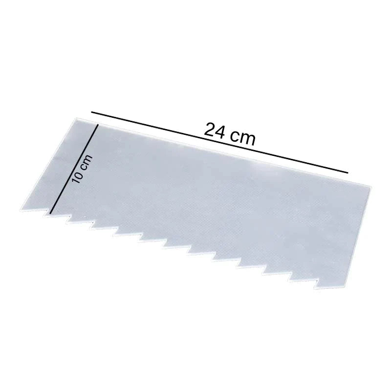Acrylic Double Sided Cake Decorating Comb